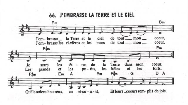 J'embrasse le ciel et la terre